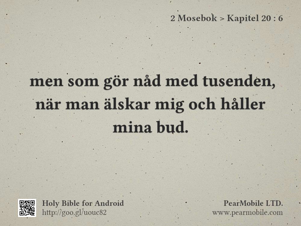 2 Mosebok, Kapitel 20:6